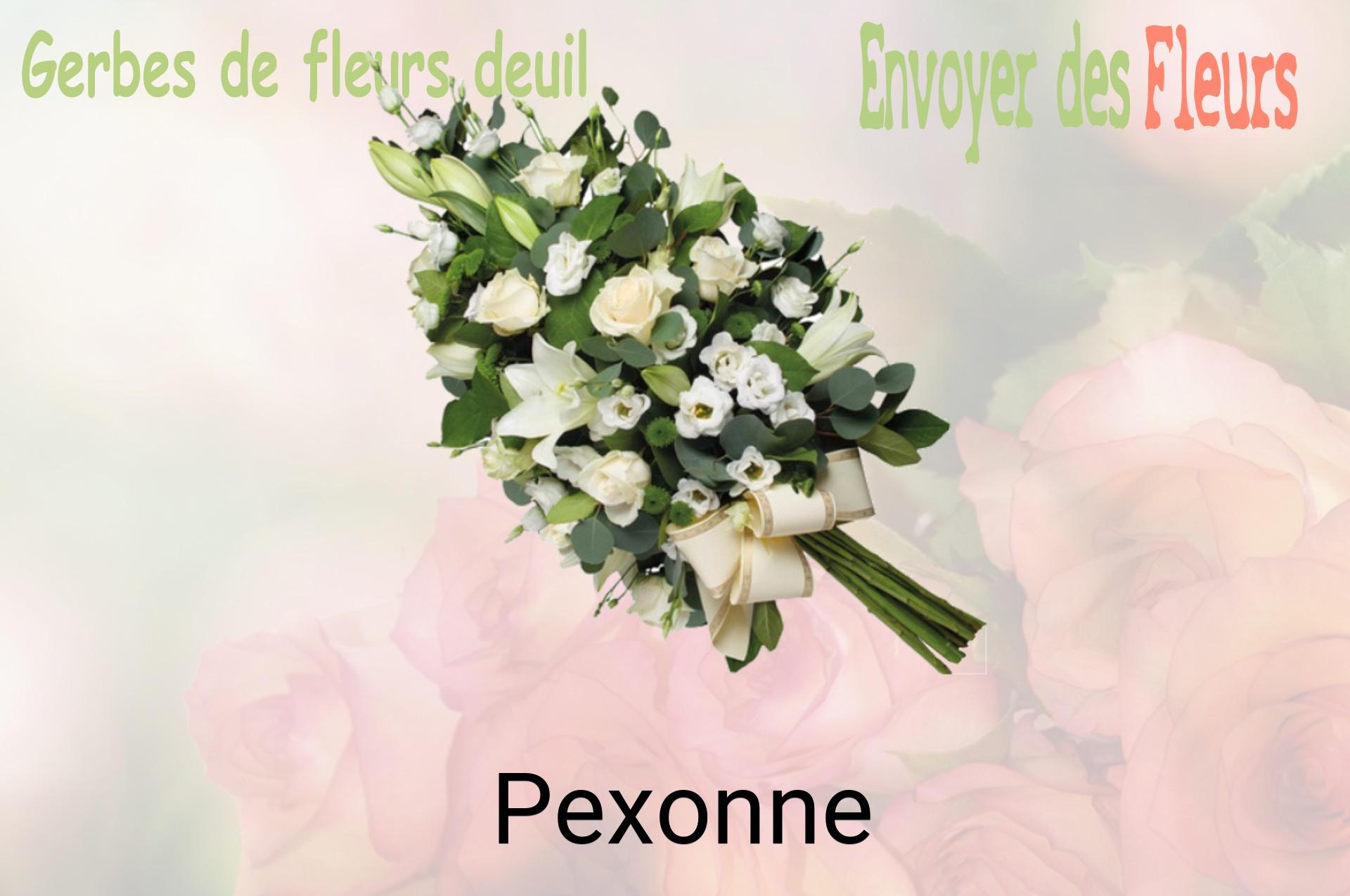 Gerbe de fleurs de deuil livrée à Pexonne